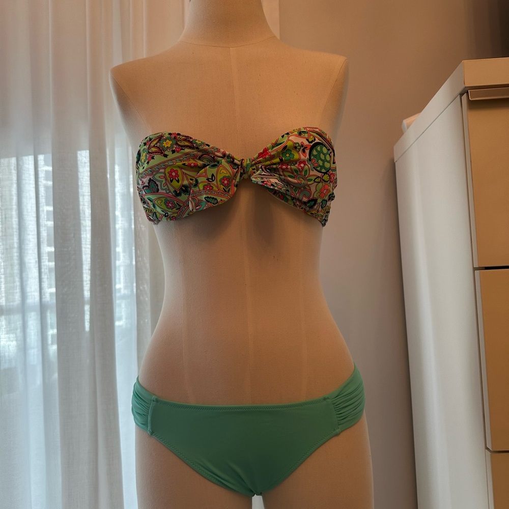 Victoria's Secret Multicolor and Green Bikini